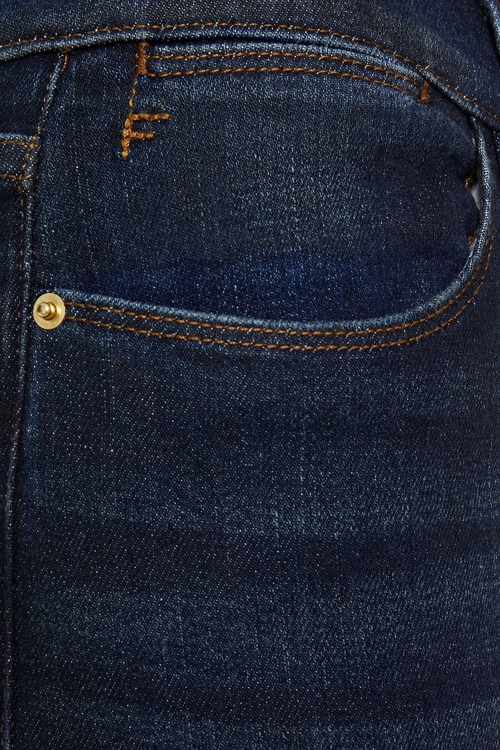 FRAME Cropped high-rise slim-leg jeans