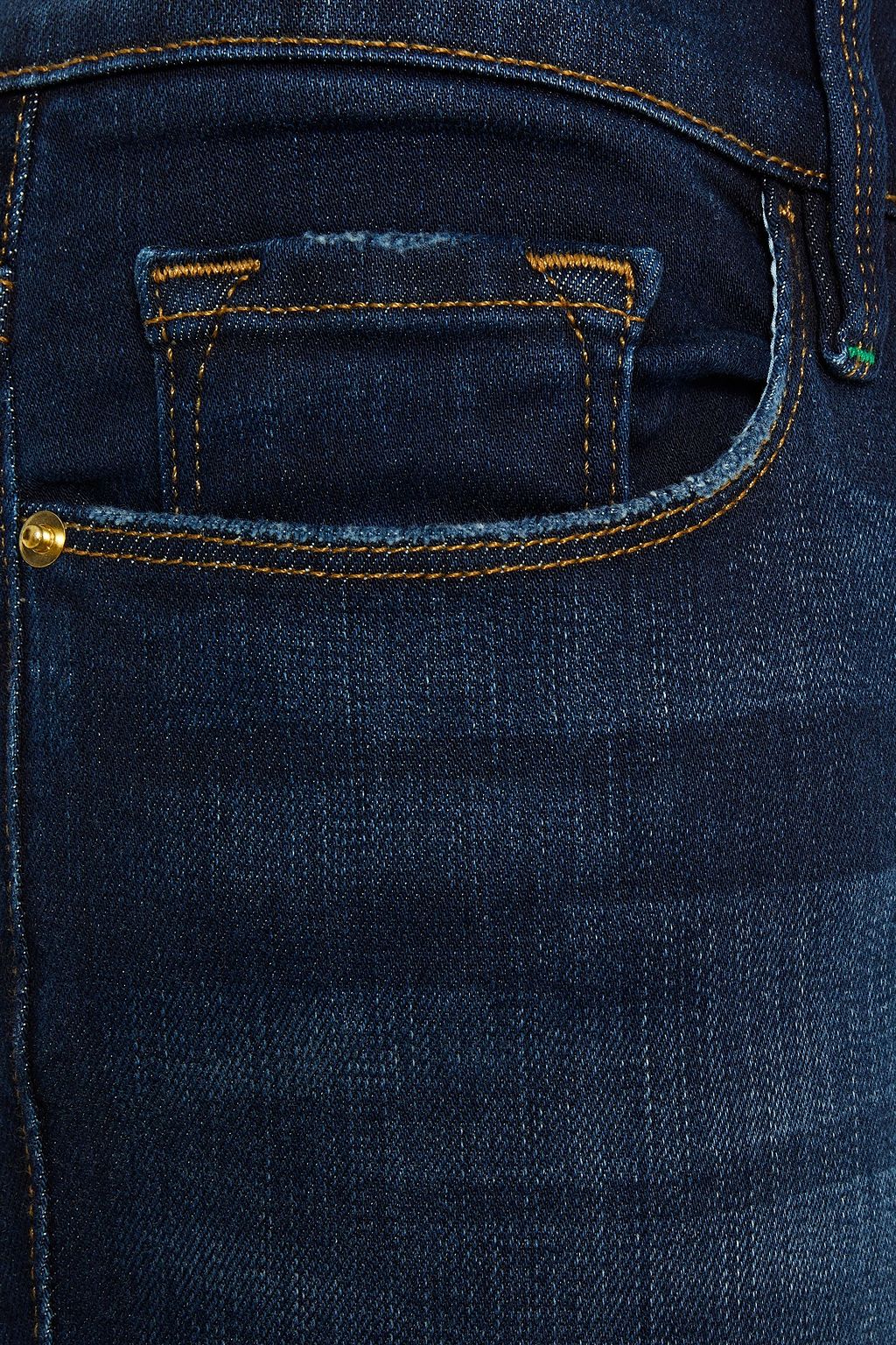 FRAME Le Skinny de Jeanne distressed mid-rise skinny jeans