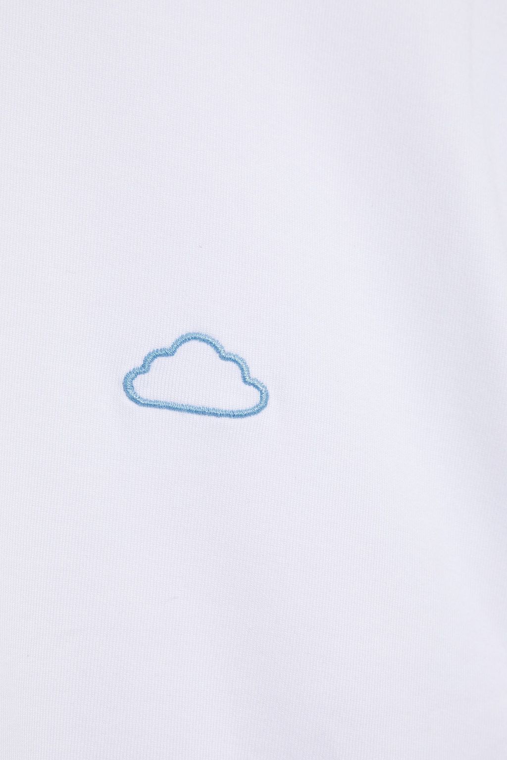 FRAME Embroidered Pima cotton-jersey T-shirt
