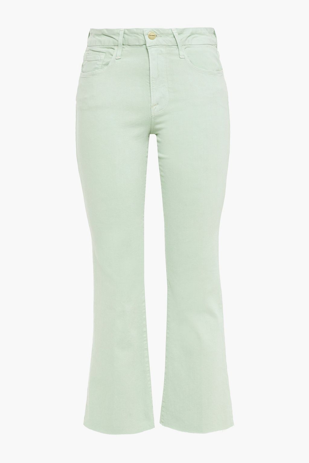 Mint Frayed high-rise kick-flare jeans 