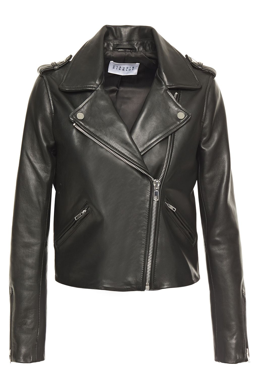 CLAUDIE PIERLOT Leather biker jacket THE OUTNET