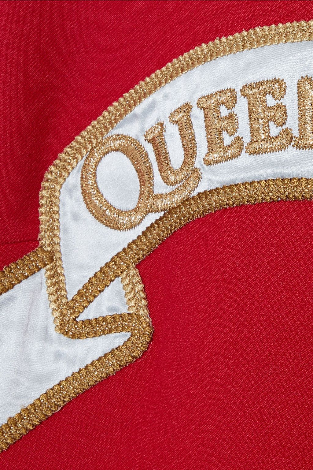 DOLCE&GABBANA Appliquéd twill mini dress