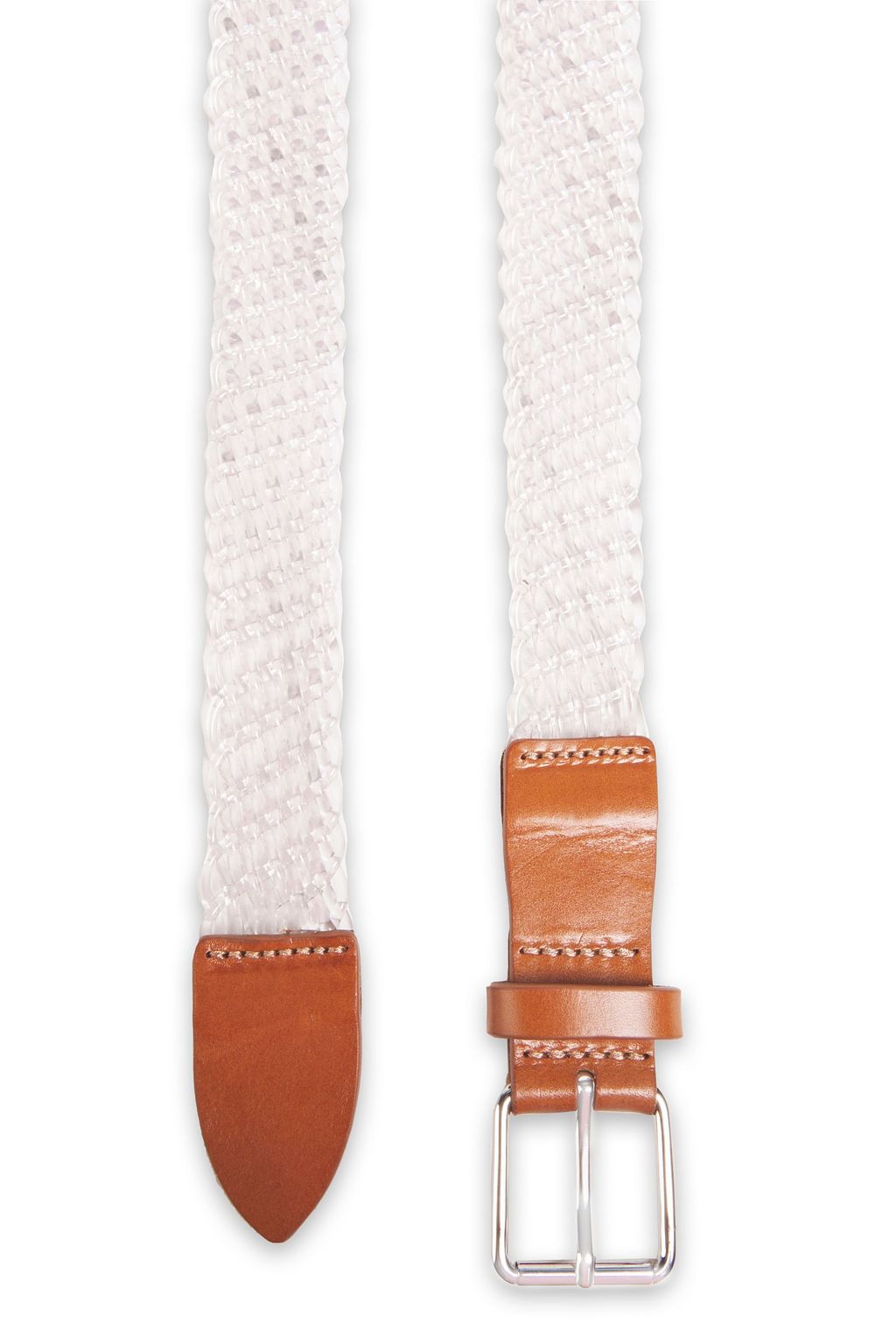 IRO Roguesa leather-trimmed braided PVC belt