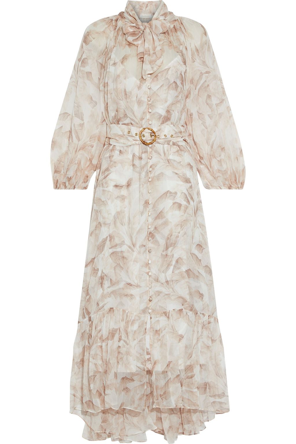pussy bow midi dress