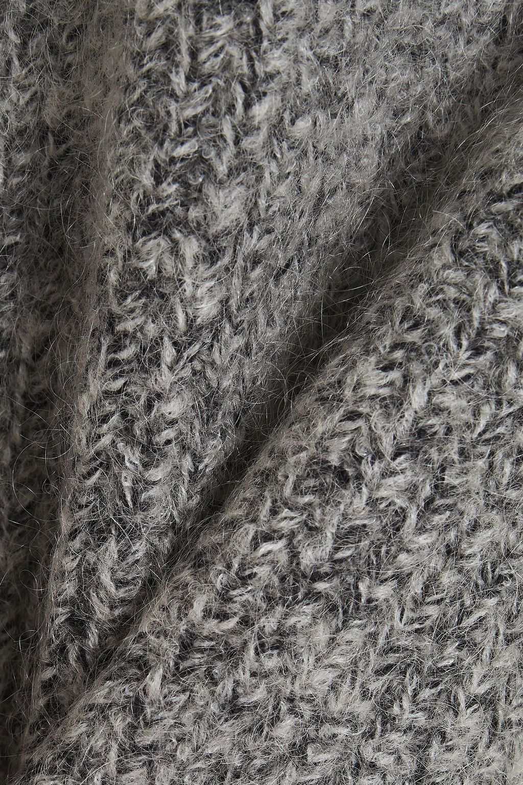 CLAUDIE PIERLOT Mélange brushed knitted sweater