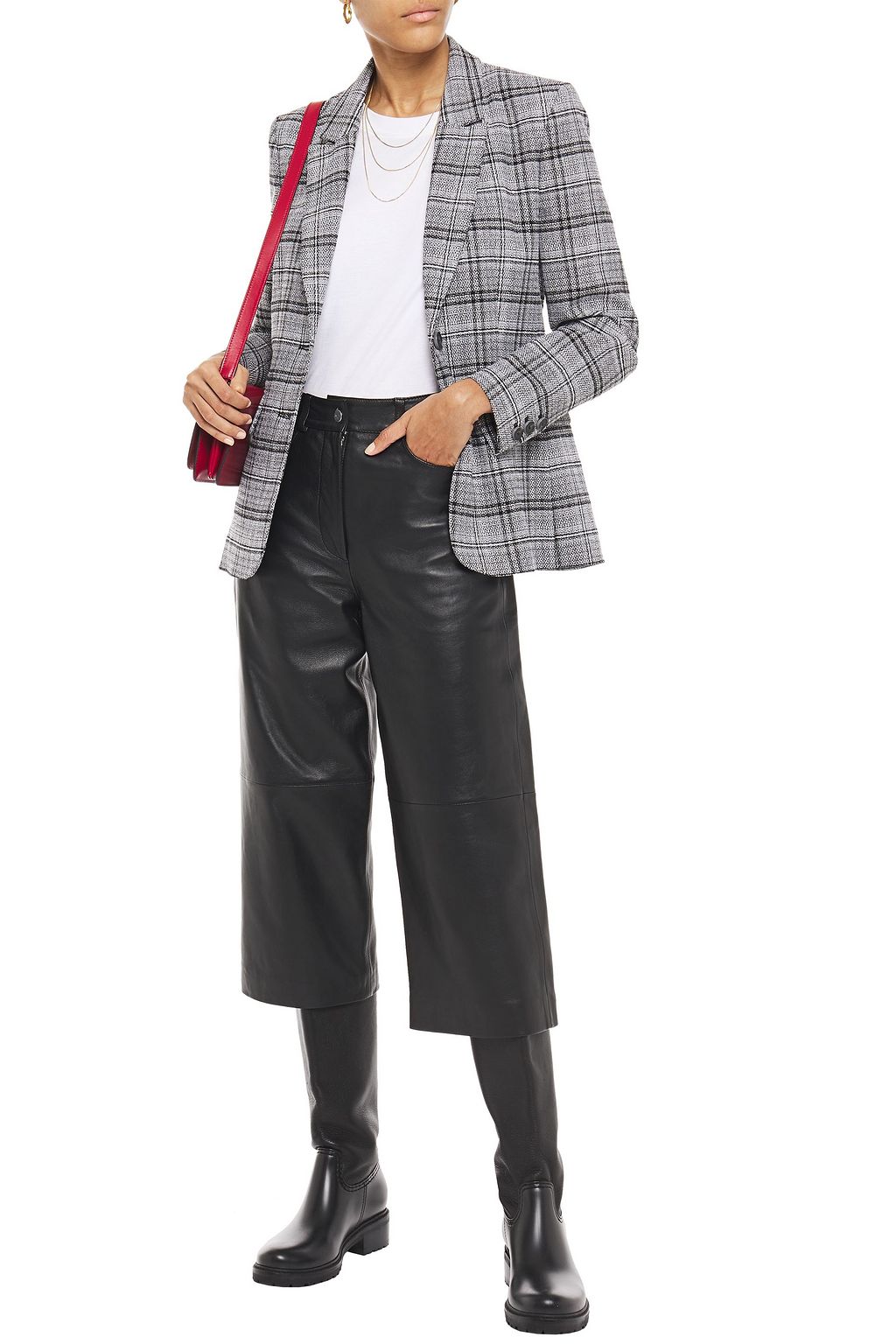 CLAUDIE PIERLOT Checked jacquard blazer