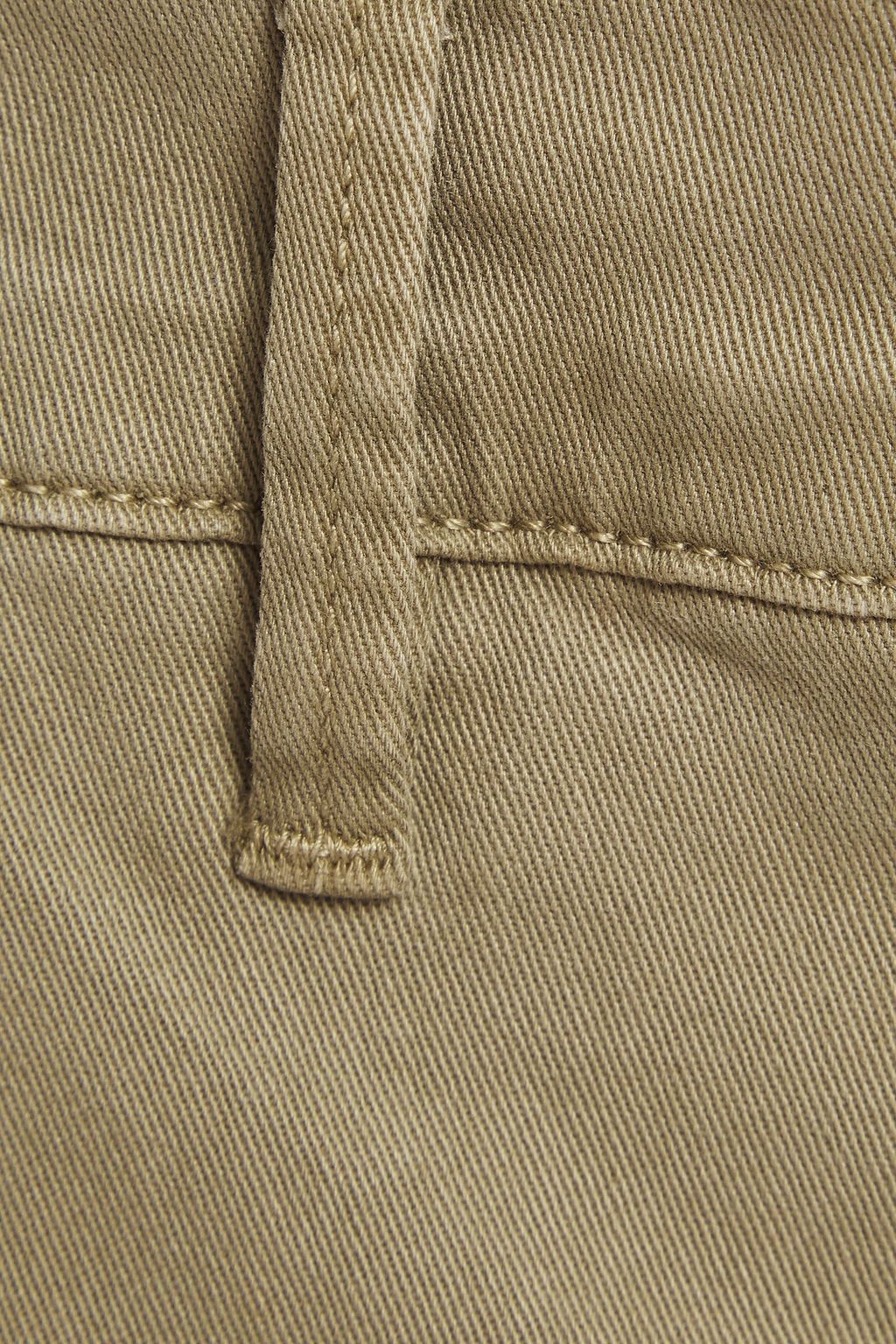 FRAME Cropped cotton-twill slim-leg pants