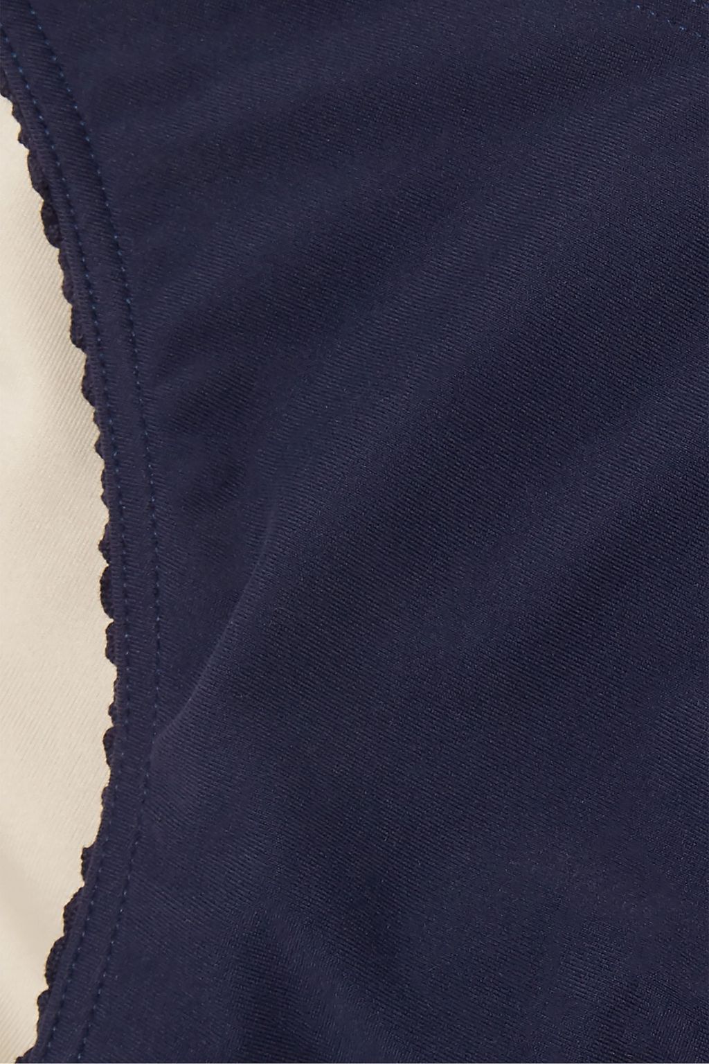 PEONY SWIMWEAR Hi Tri picot-trimmed low-rise bikini briefs