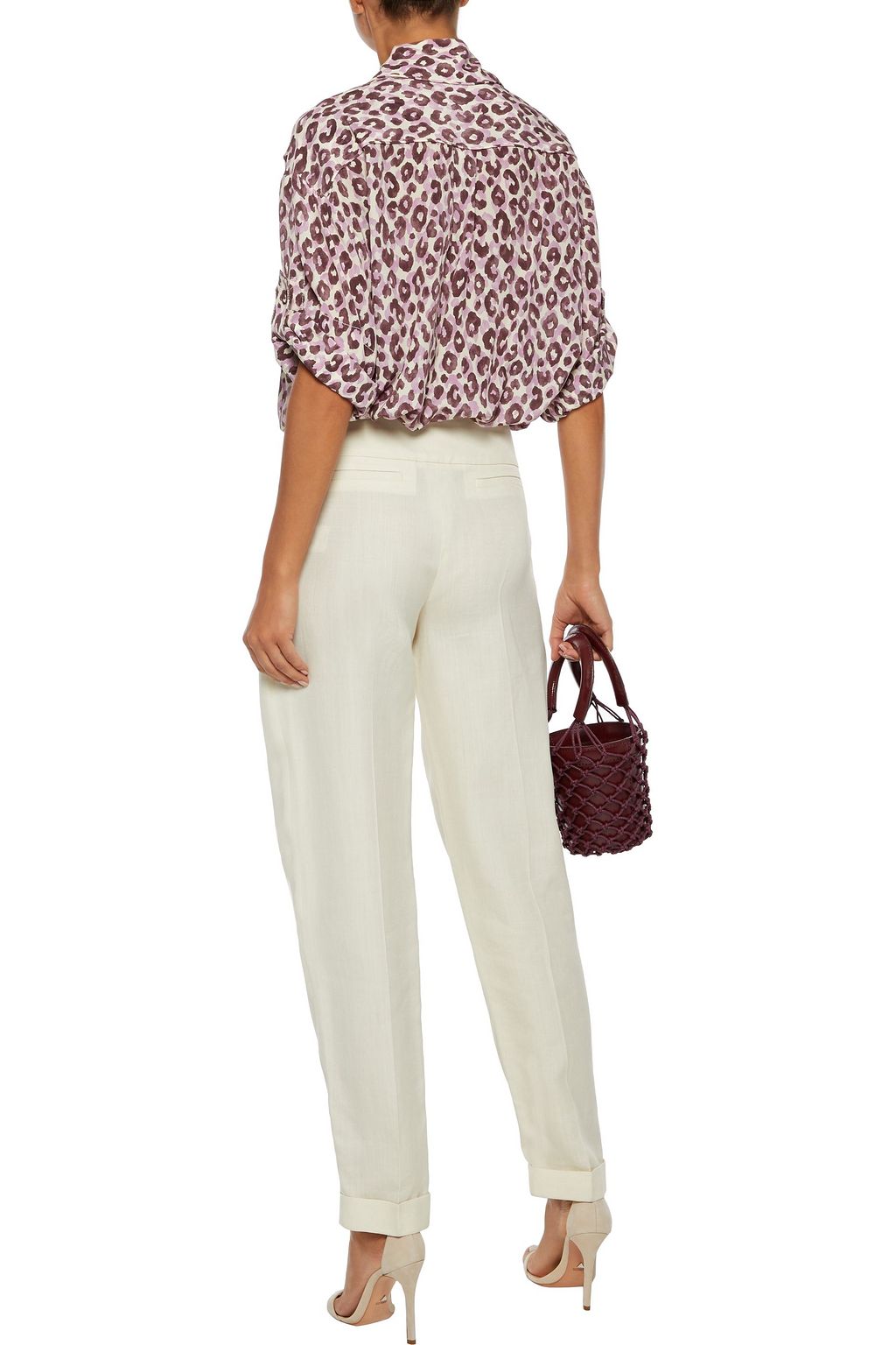 ZIMMERMANN Super Eight leopard-print silk crepe de chine shirt