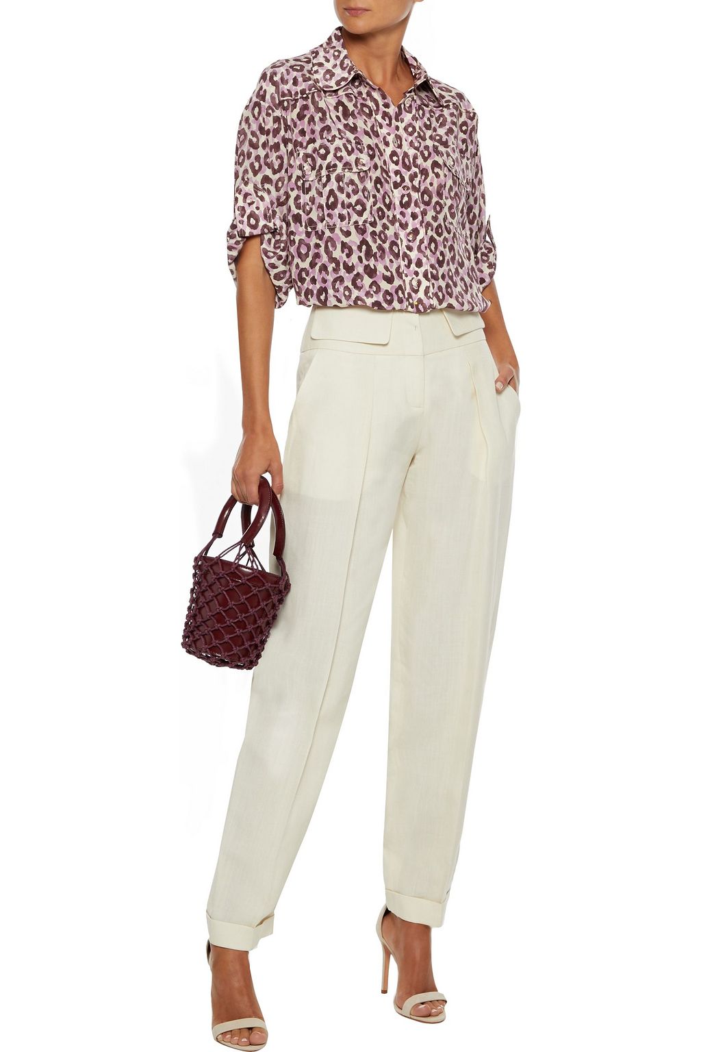 ZIMMERMANN Super Eight leopard-print silk crepe de chine shirt