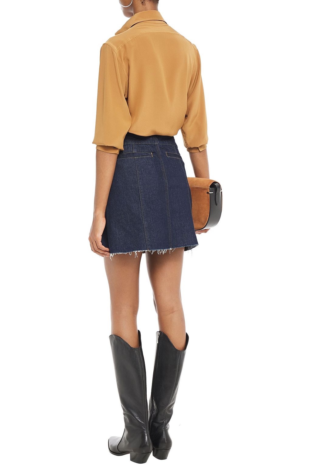 FRAME Denim mini skirt