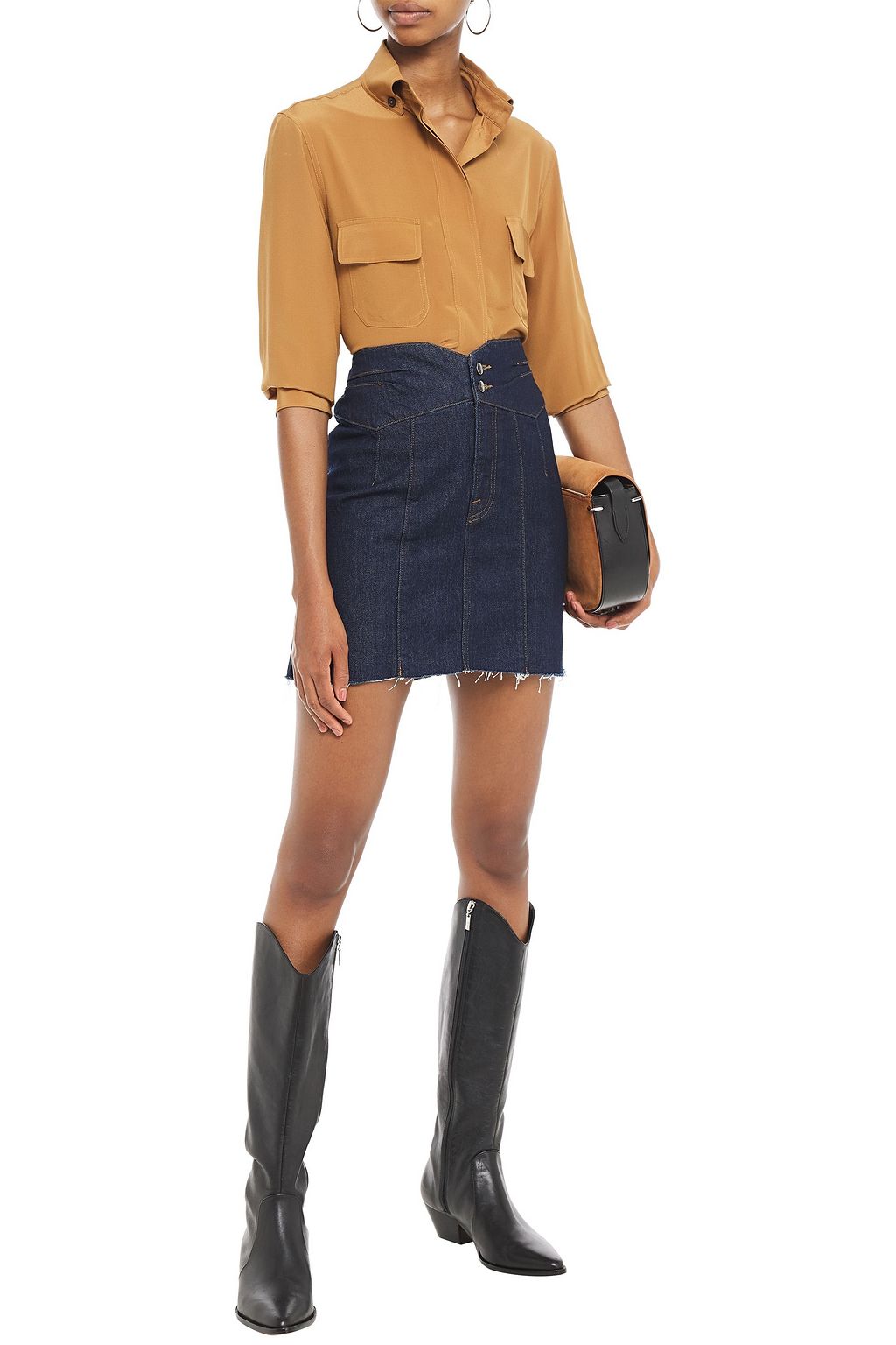 FRAME Denim mini skirt
