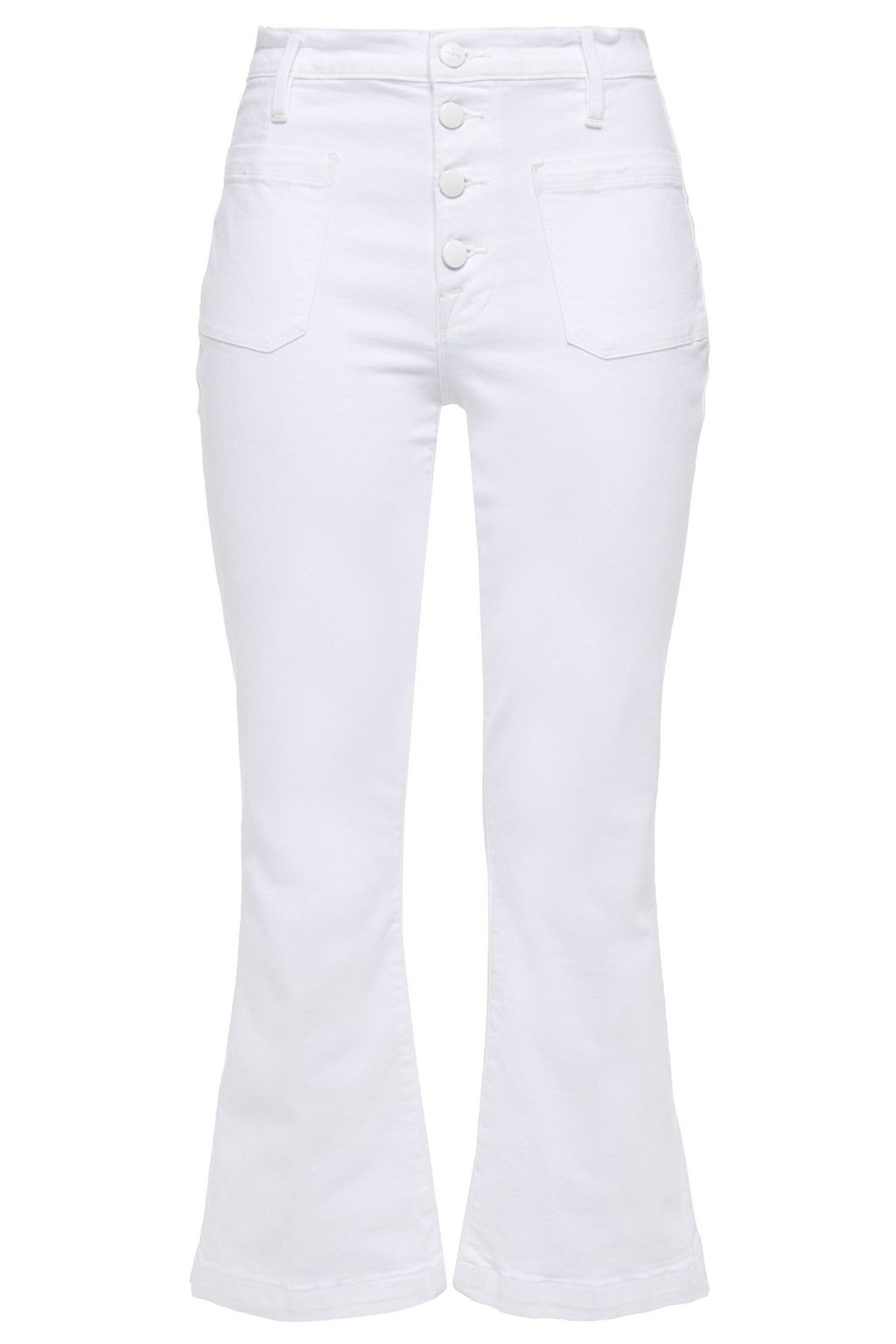 frame white flare jeans