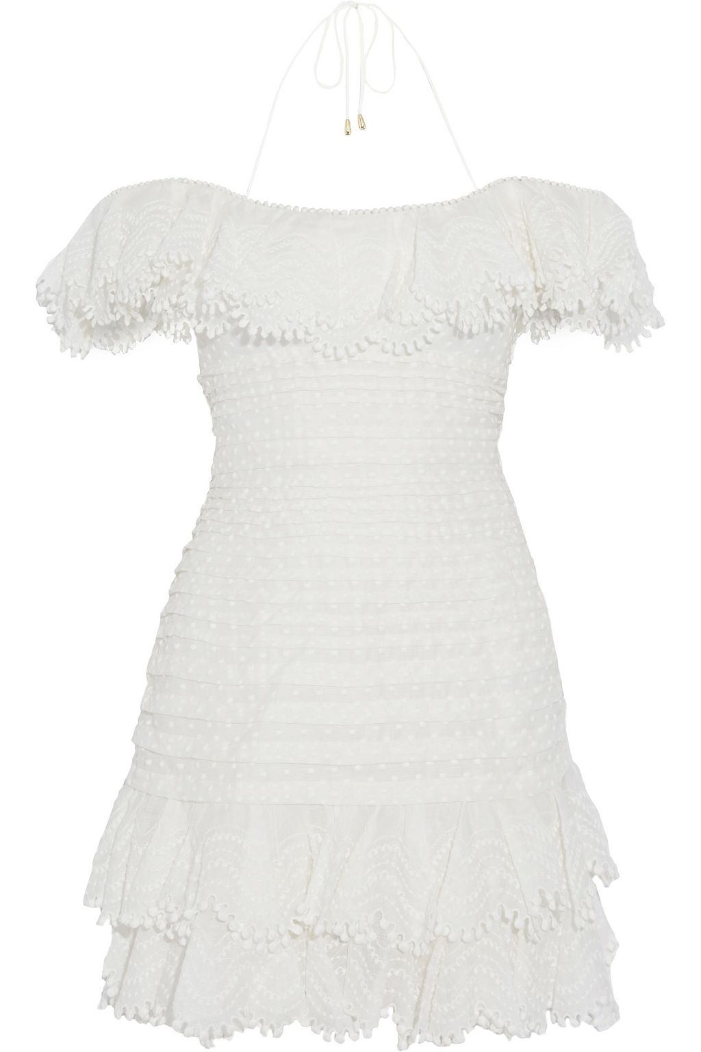 zimmermann one shoulder silk dress