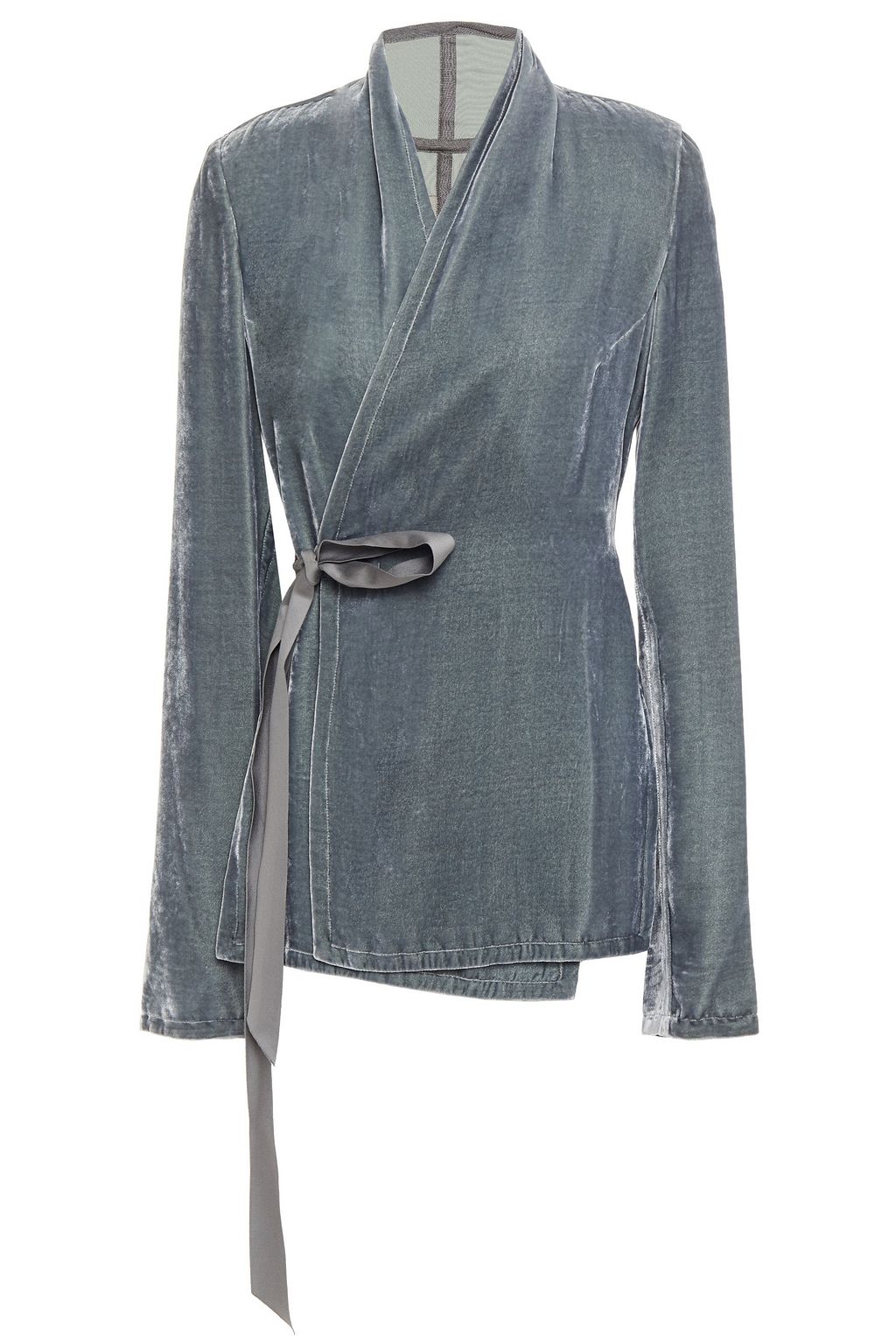 velvet wrap jacket