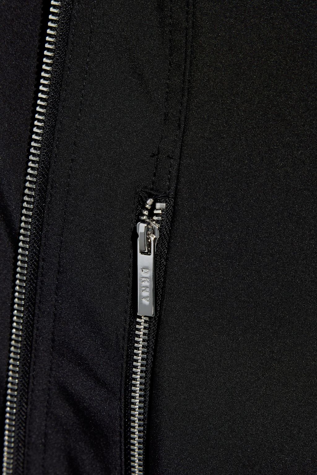 DKNY Zip-detailed shell hooded trench coat