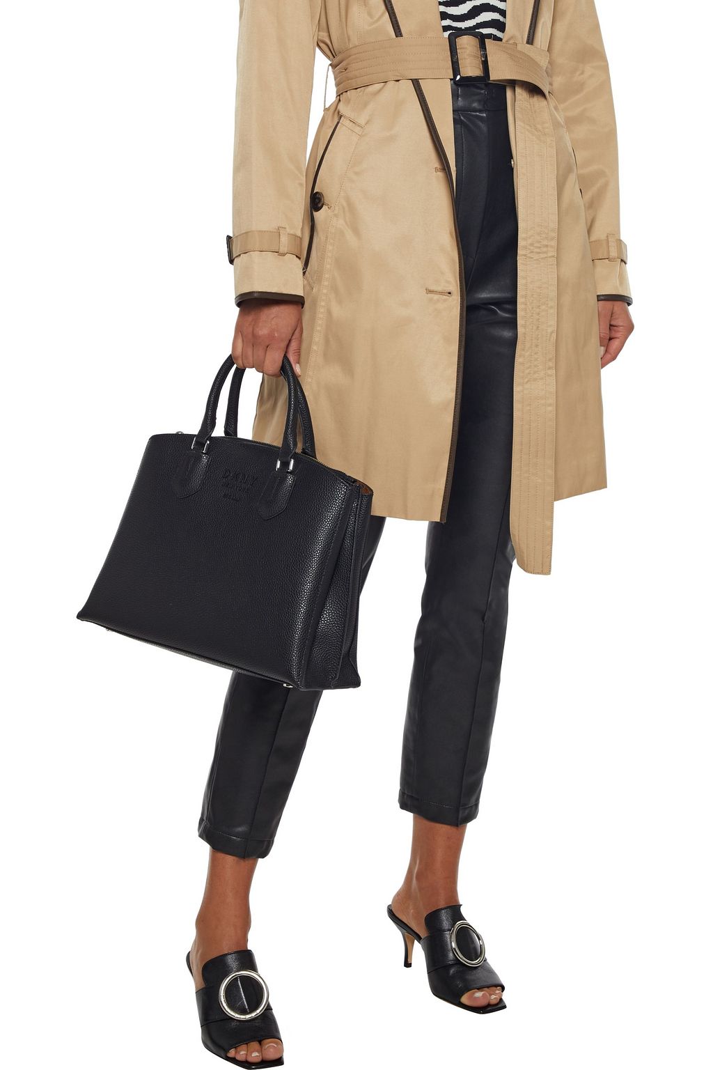 DKNY Noho large pebbled-leather tote