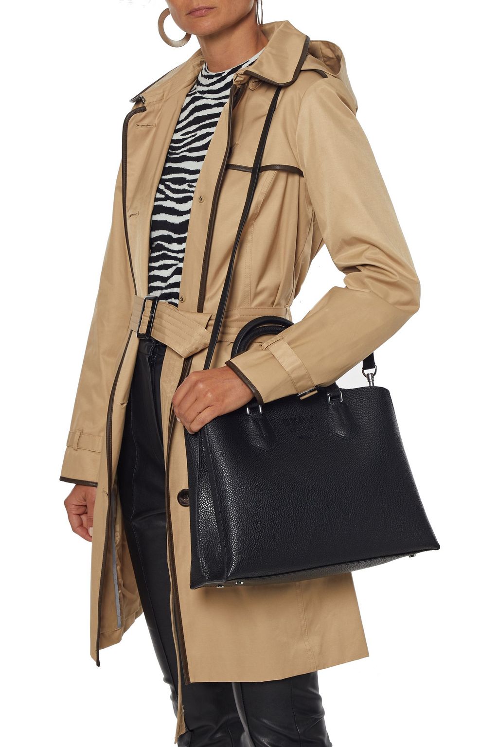 DKNY Noho large pebbled-leather tote
