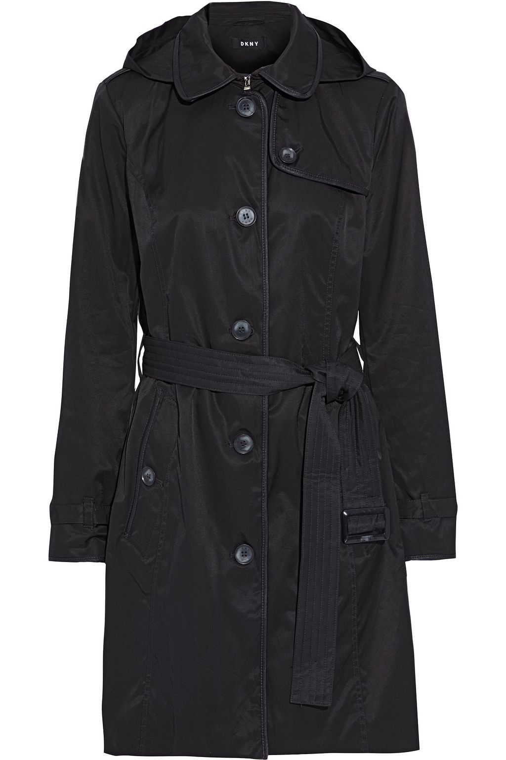 dkny trench coat with hood