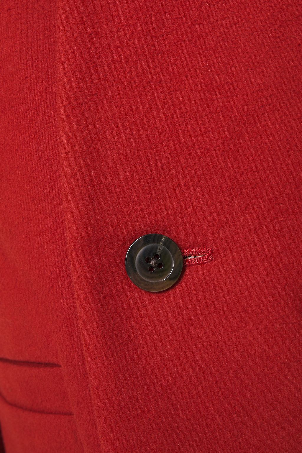 RICK OWENS Cotton and silk-blend felt coat