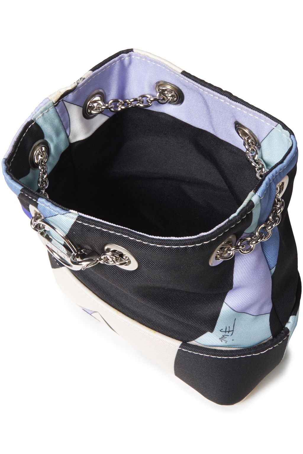 PUCCI Printed twill bucket bag