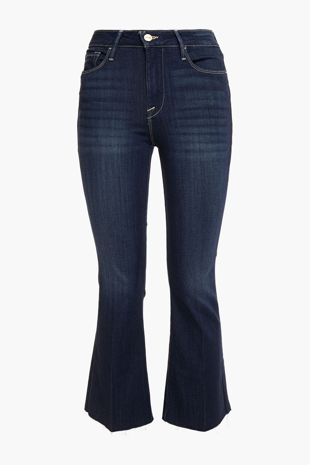 dark denim bootcut jeans