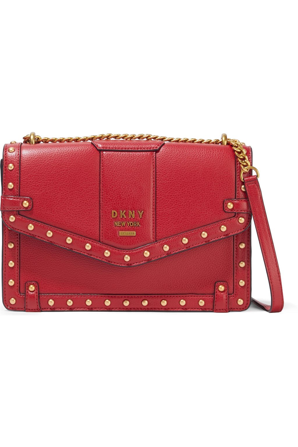 dkny whitney studded shoulder bag