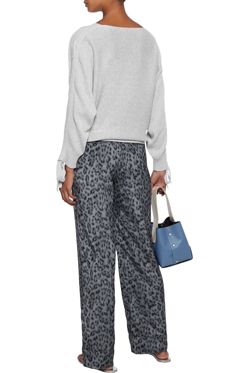 JOIE Daltona leopard-print crepe de chine straight-leg pants