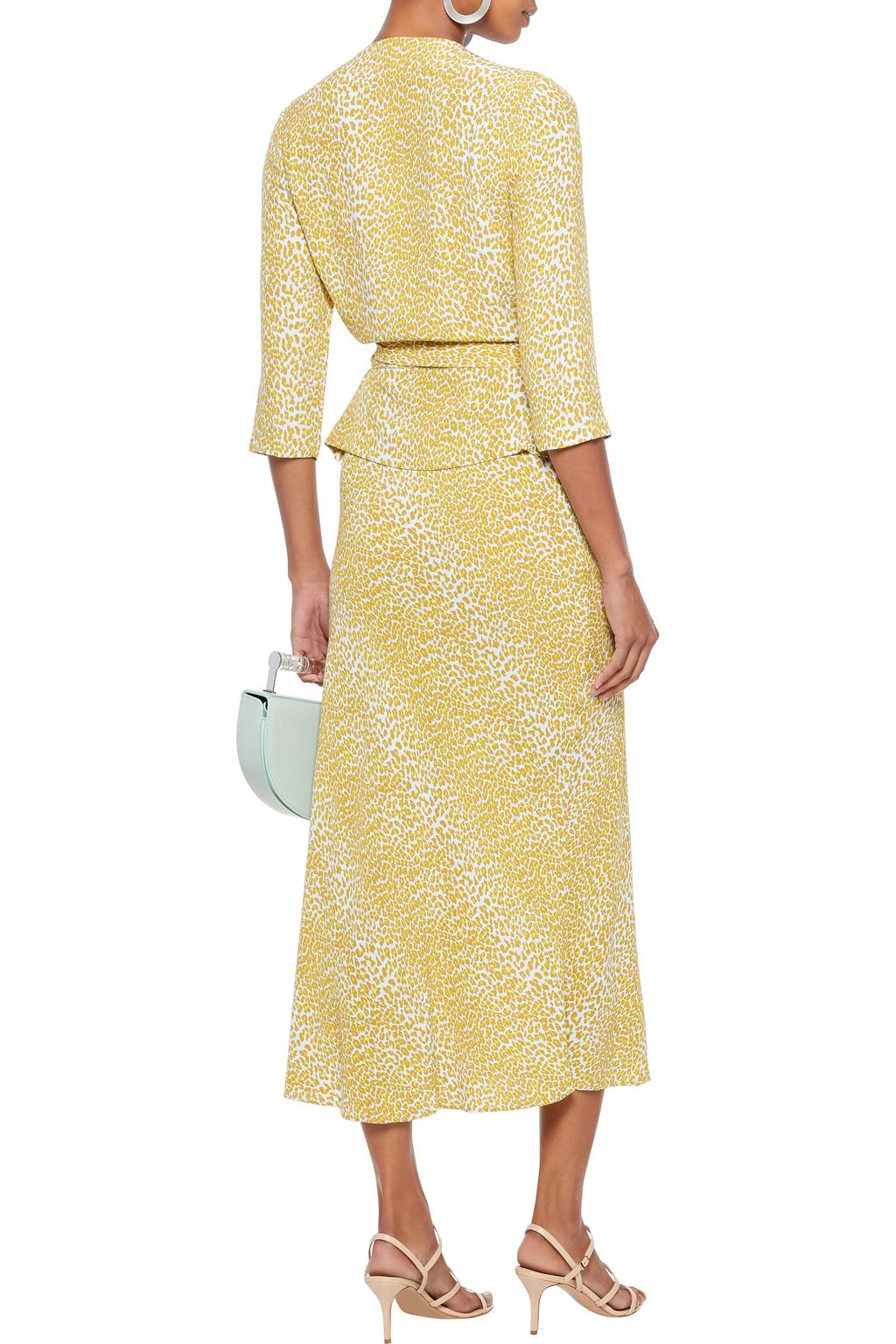 DIANE VON FURSTENBERG Mae printed crepe midi skirt