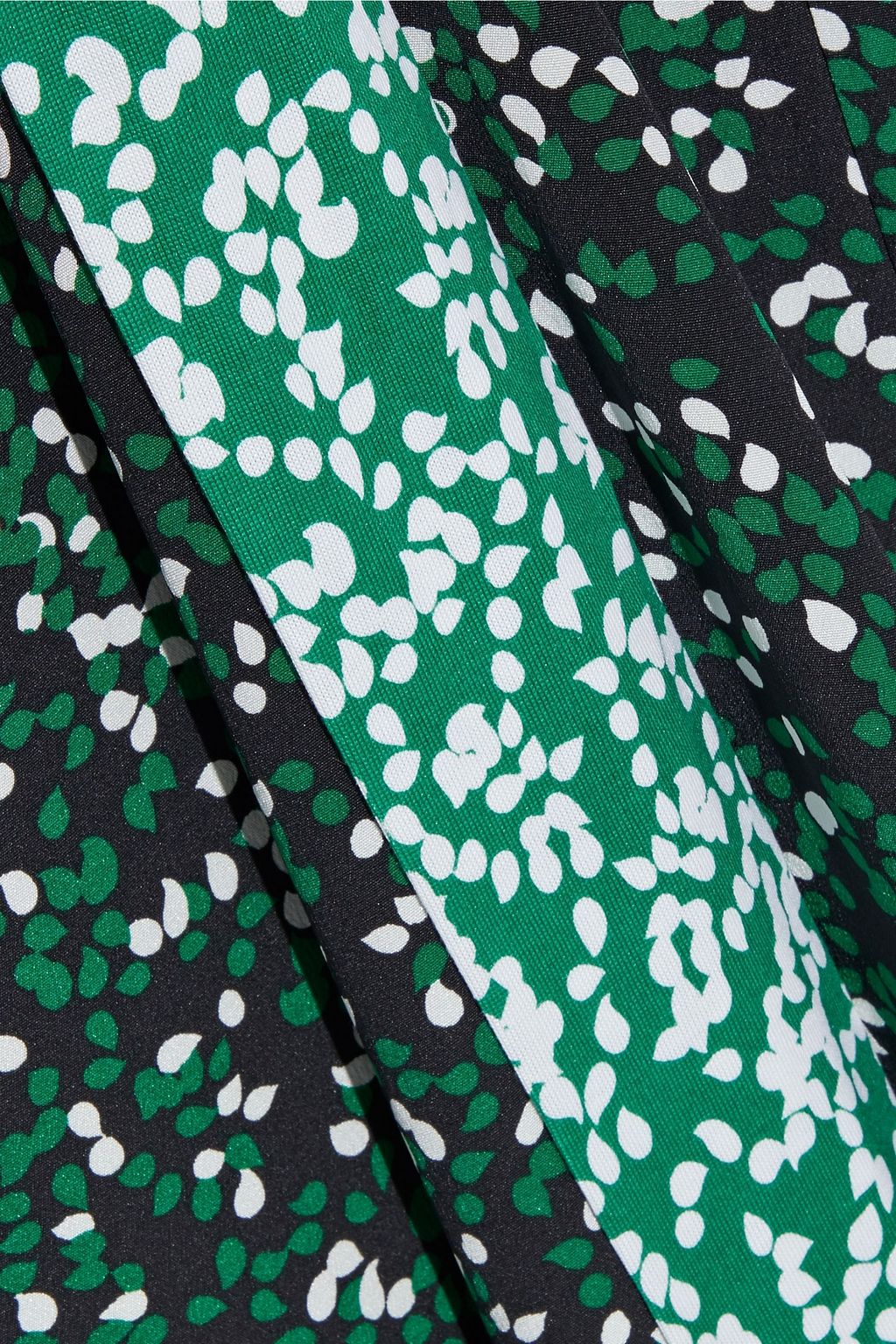 DIANE VON FURSTENBERG جمب سوت ملتفّ «بلير» من قماش كريب دي شين والجيرسي الحريري المطبّع برسومات