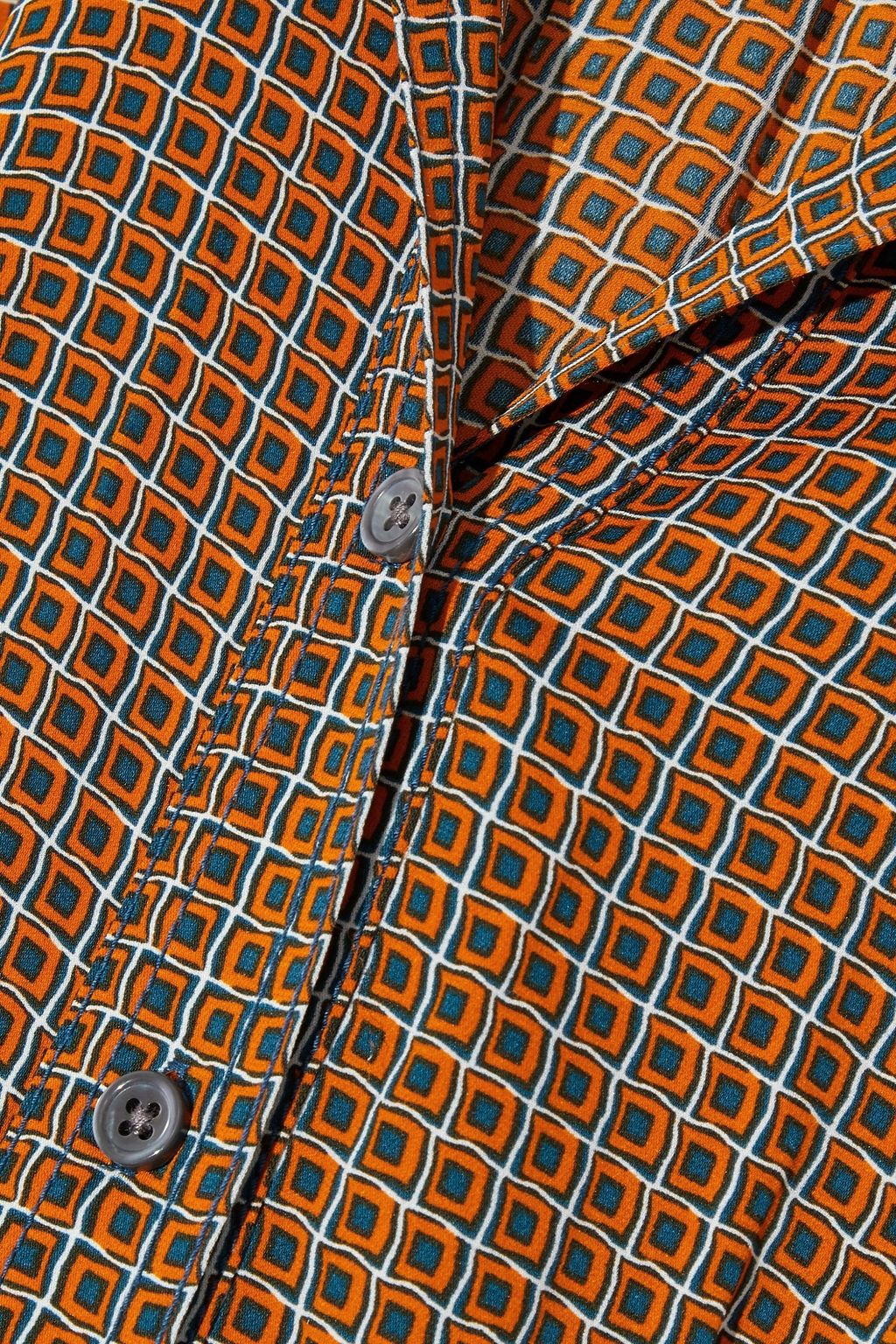 DIANE VON FURSTENBERG Dory belted stretch-silk crepe de chine shirt dress