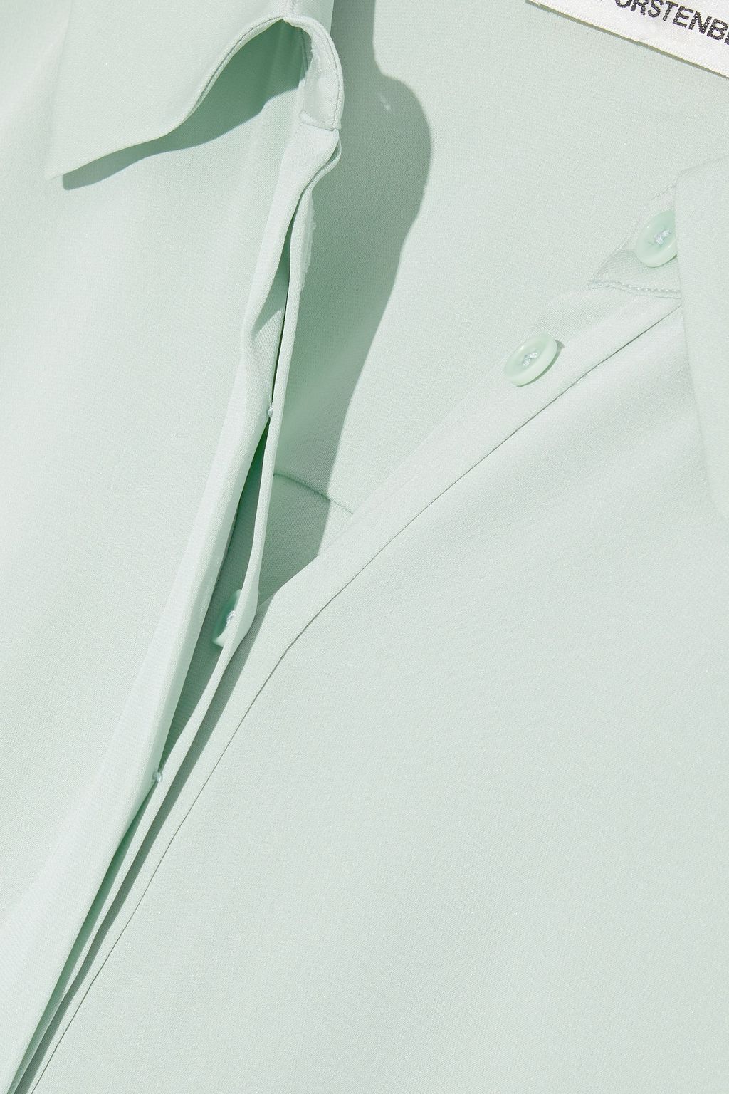DIANE VON FURSTENBERG Leanna stretch-silk crepe de chine shirt