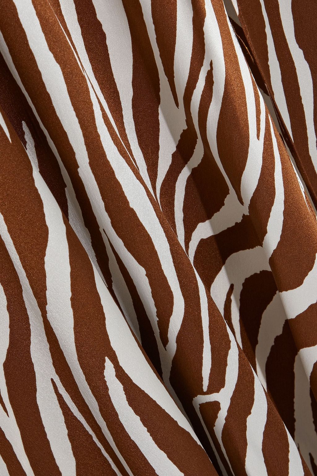 DIANE VON FURSTENBERG Scarlette bedrucktes Maxikleid aus Seidensatin mit Knotendetail