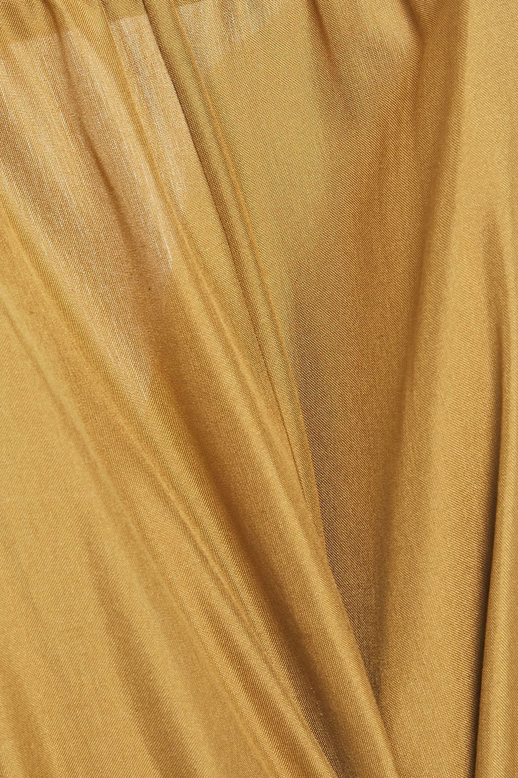 ZIMMERMANN Espionage belted silk crepe de chine midi dress