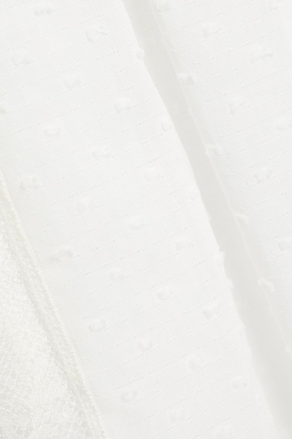JOIE Amerie tiered belted fil coupé cotton-voile mini skirt