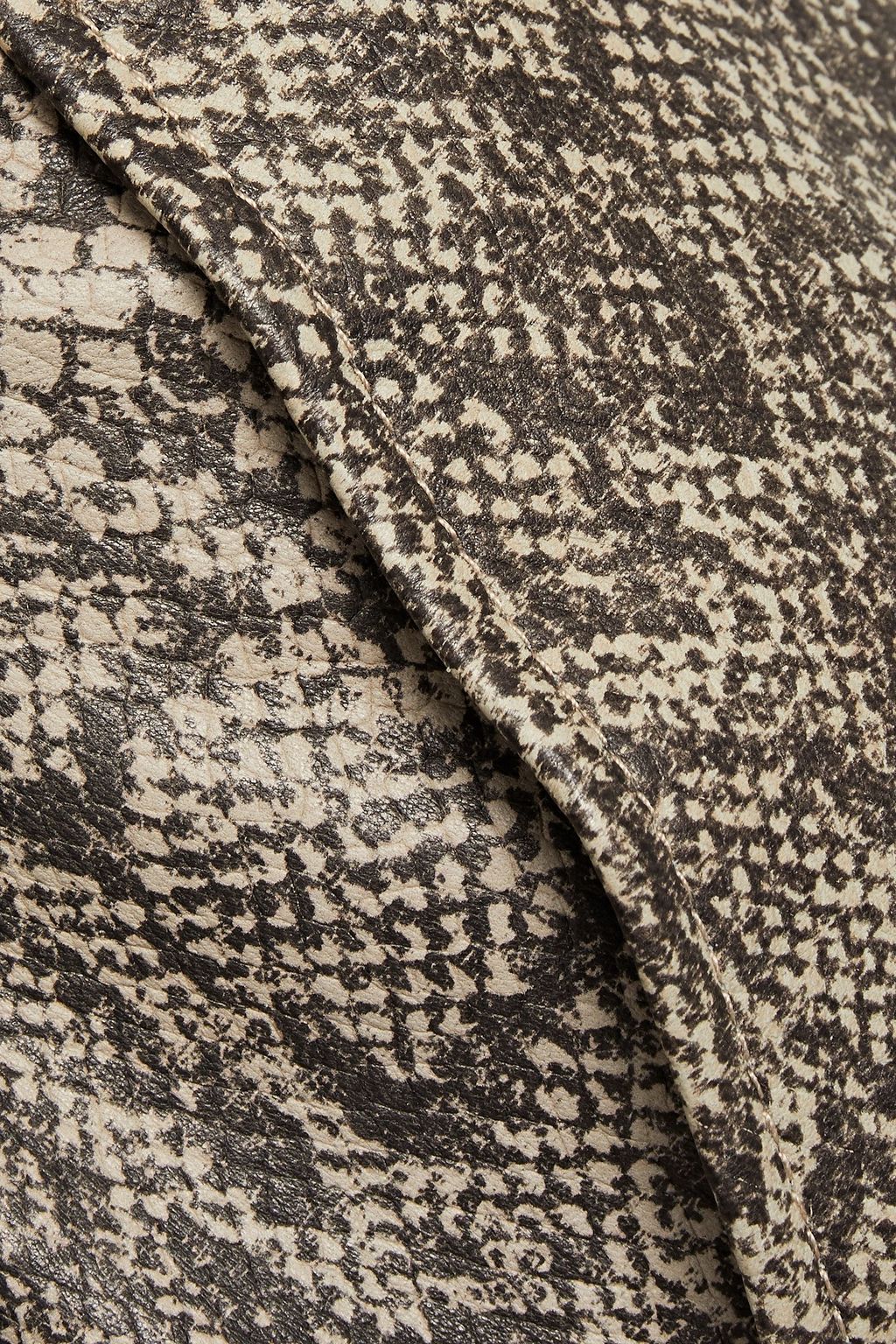 JOIE Abreal snake-print leather shorts