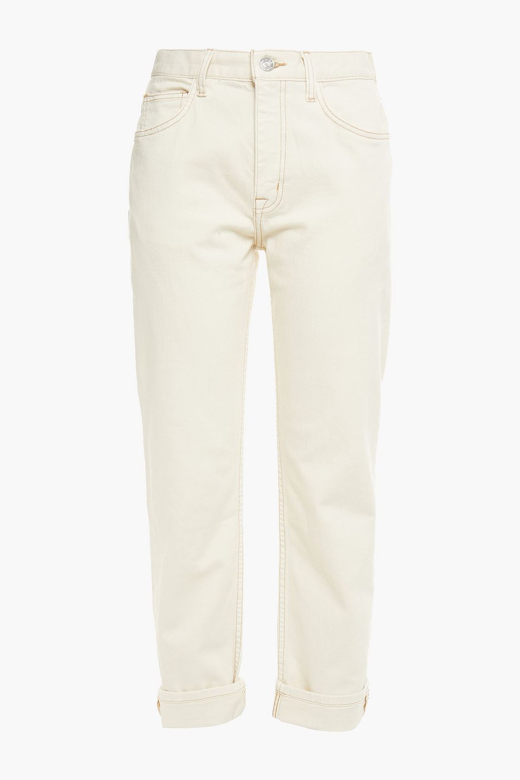 beige boyfriend jeans