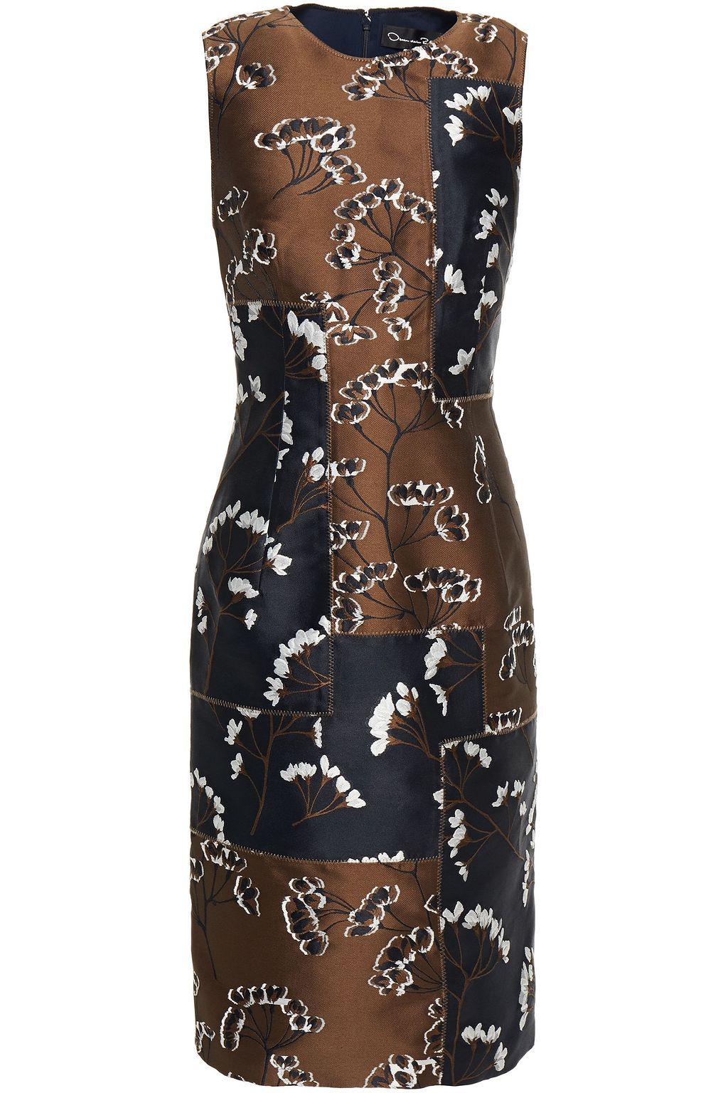 floral jacquard dress