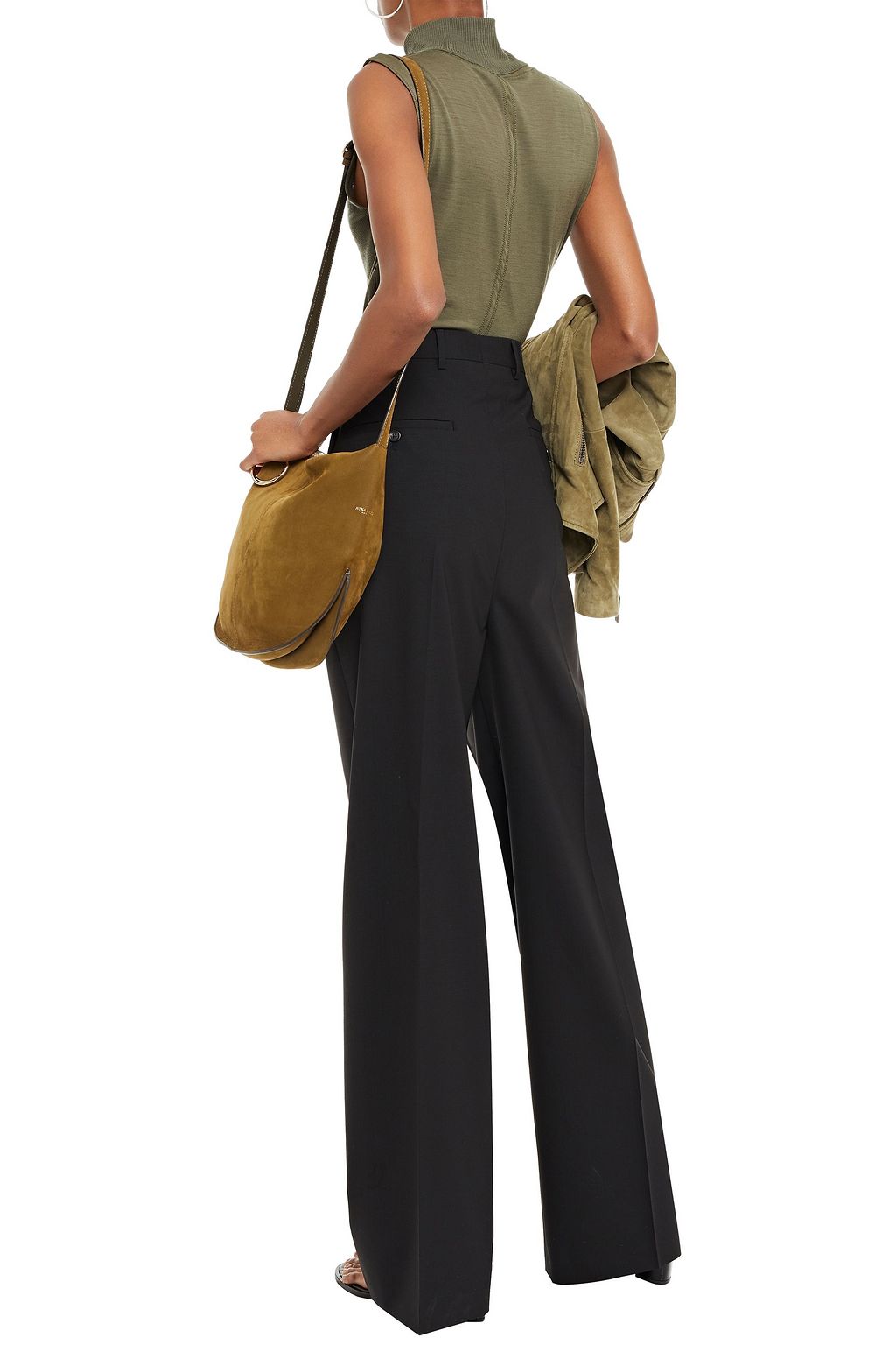 RICK OWENS Stretch-wool wide-leg pants