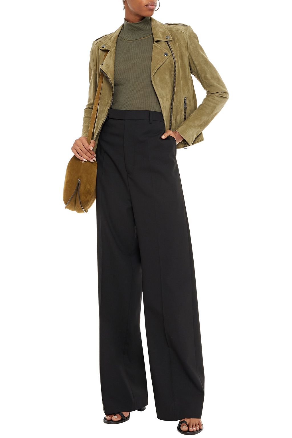 RICK OWENS Stretch-wool wide-leg pants
