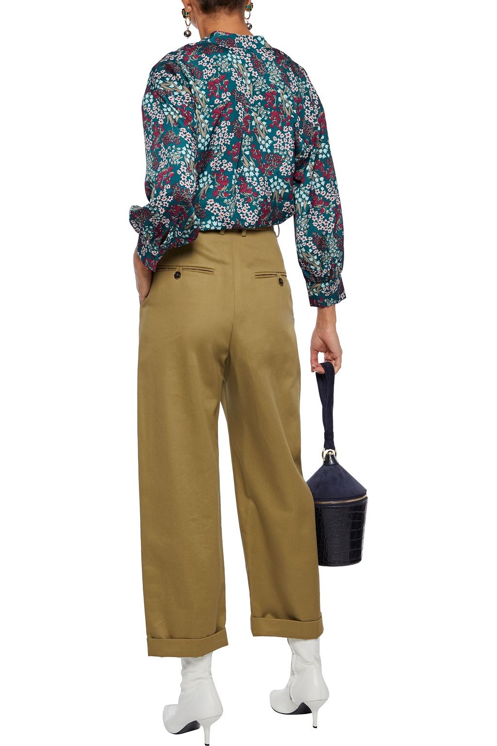 JOIE Ninarika floral-print crepe de chine blouse