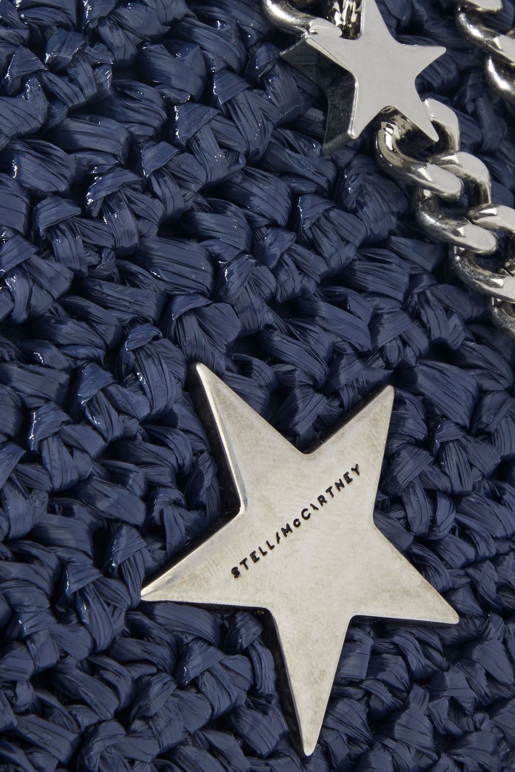 STELLA MCCARTNEY Stella Star faux raffia shoulder bag