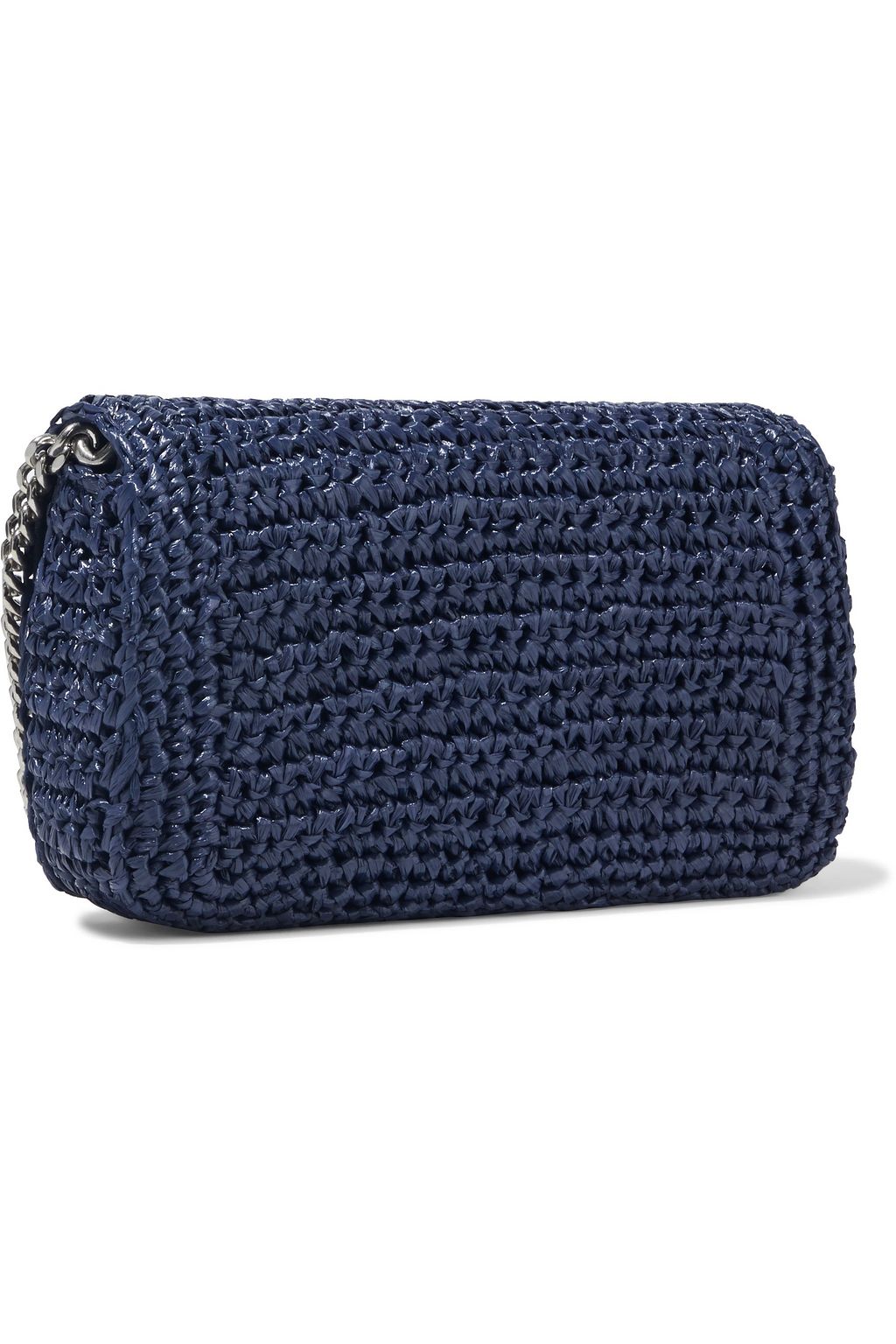 STELLA MCCARTNEY Stella Star faux raffia shoulder bag