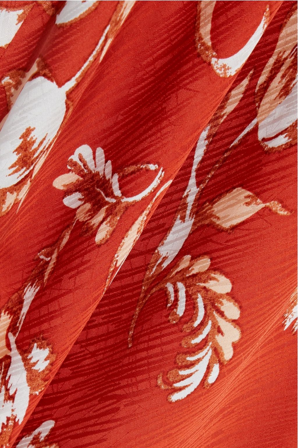 DIANE VON FURSTENBERG Florain asymmetric floral-print satin-jacquard maxi dress