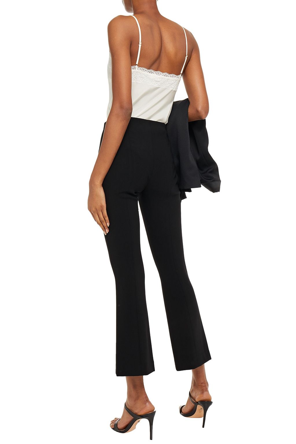 ZIMMERMANN Lace-trimmed silk crepe de chine camisole