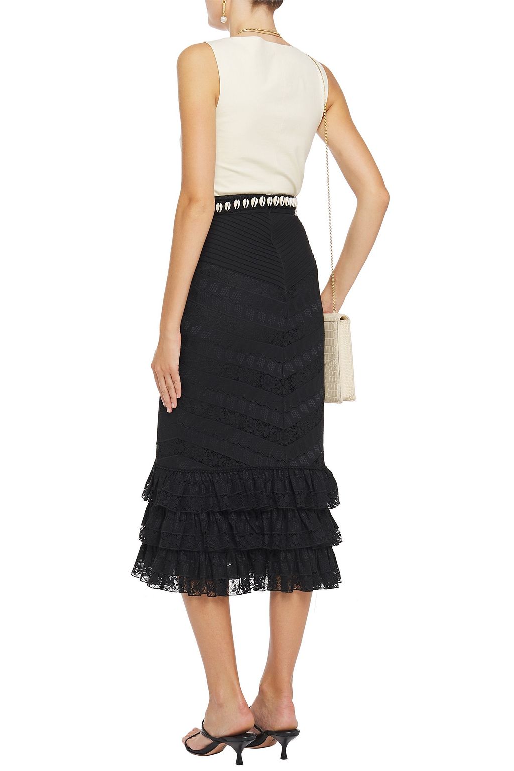 zimmermann tiered flared mini