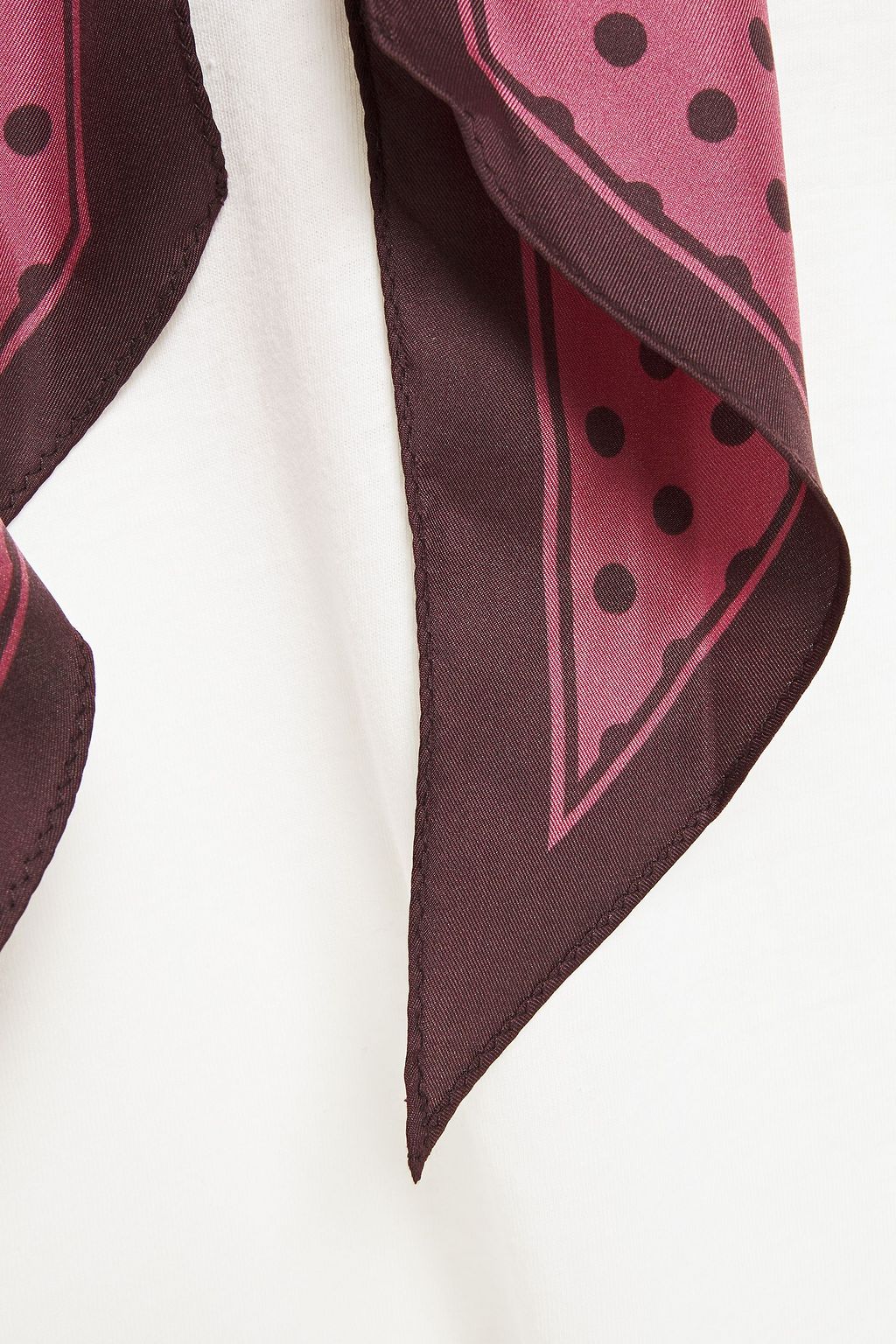 ZIMMERMANN タイネック リネン&コットン混ジャージー Tシャツ