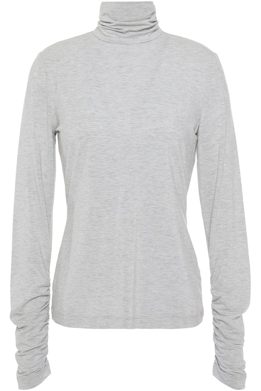 Ruched turtleneck top Clearance