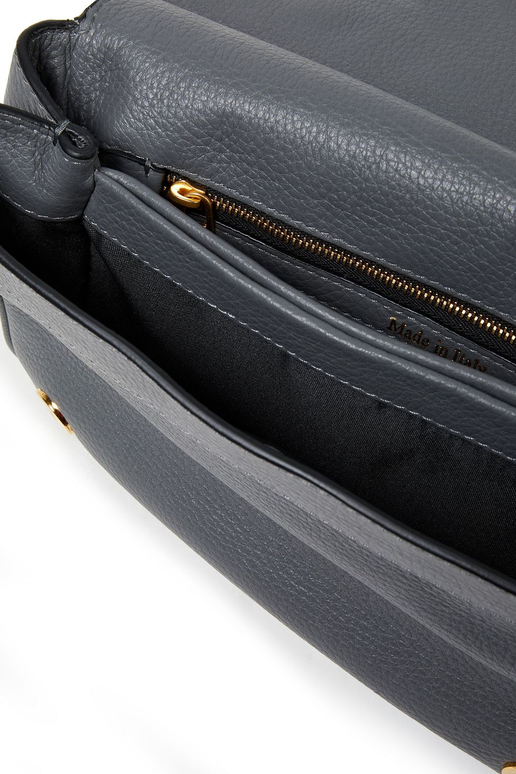 MOSCHINO Pebbled-leather shoulder bag