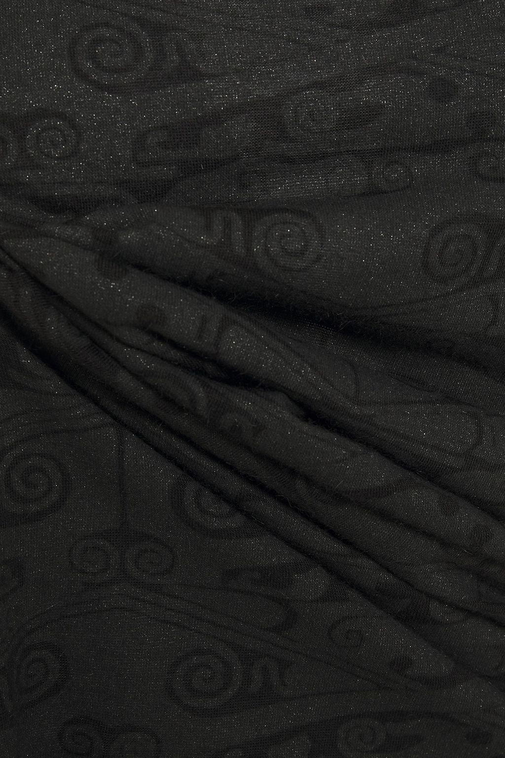 RICK OWENS LILIES Metallic jacquard-knit top